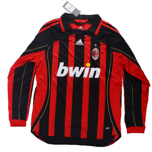 Retro 2006/07 AC Milan Home Long Sleeve Soccer Jersey