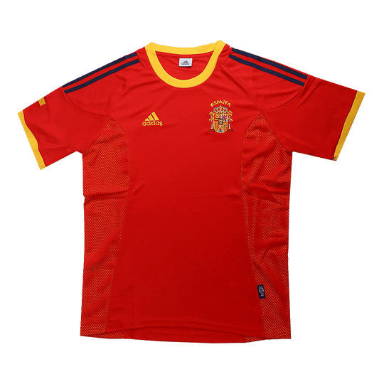 Retro 2002 Spain Home Soccer Jersey