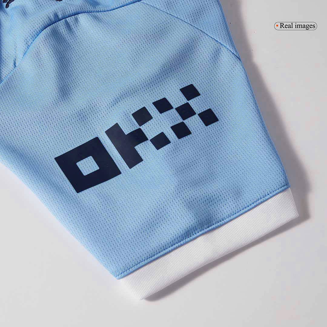 RODRIGO #16 Manchester City Home Soccer Jersey 2025/26 Blue