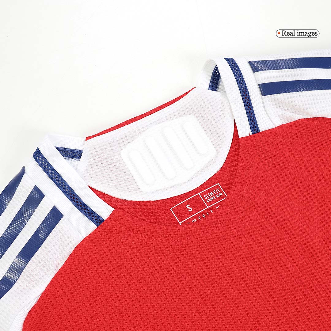 Authentic RICE #41 Arsenal Home Soccer Jersey 2024/25 Red