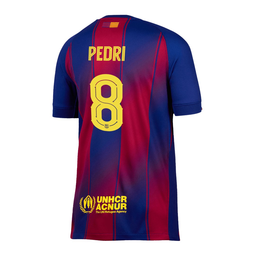 PEDRI #8 Barcelona Home Soccer Jersey 2025/26 -UCL