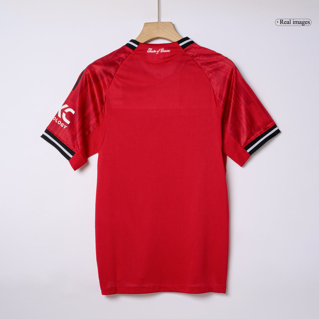 B.FERNANDES #8 Manchester United Home Authentic Soccer Jersey 2025/26