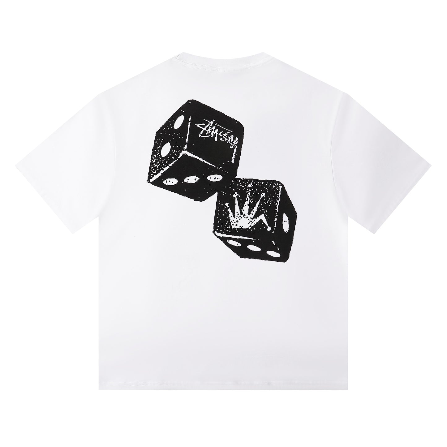 Stüssy Tumbling Dice Graphic T-Shirt - White