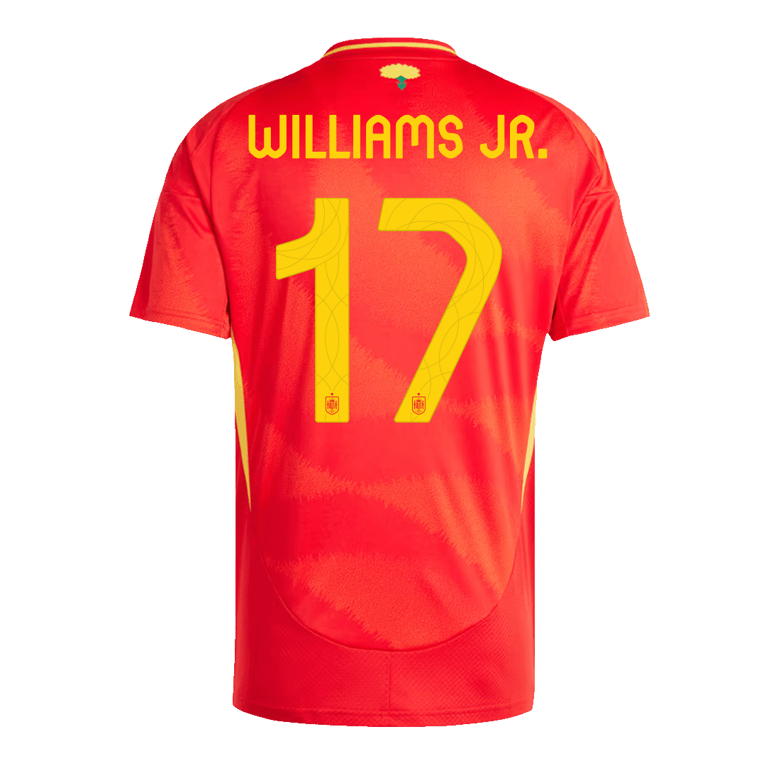 WILLIAMS JR. #17 Spain Home Soccer Jersey Euro 2024