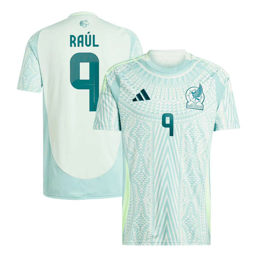 RAUL #9 Mexico Soccer Jersey Away Custom Shirt 2024
