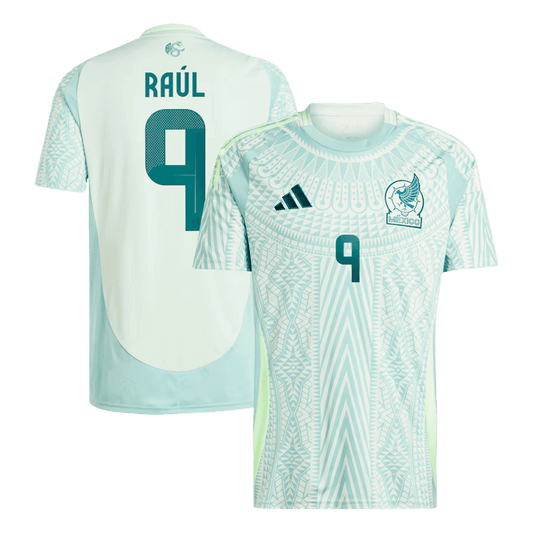 RAUL #9 Mexico Soccer Jersey Away Custom Shirt 2024