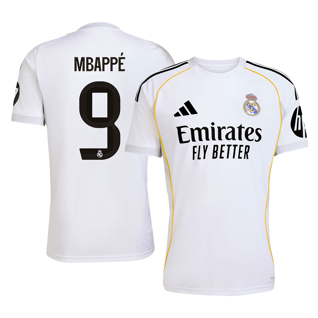 MBAPPÉ #9 Real Madrid Home Soccer Jersey 2025/26