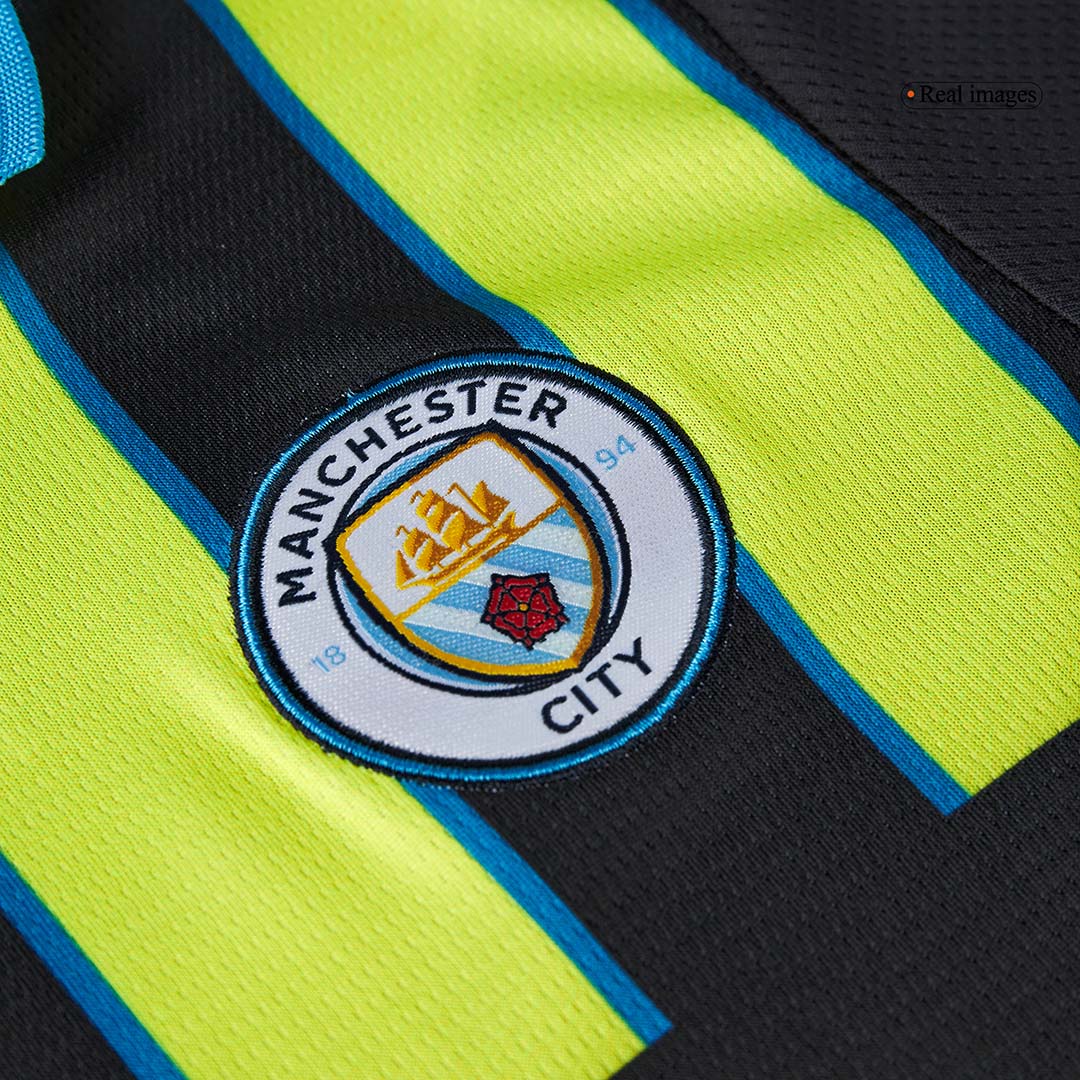 Kid's Manchester City Away Soccer Jersey Kit(Shirt+Shorts+Socks) 2024/25