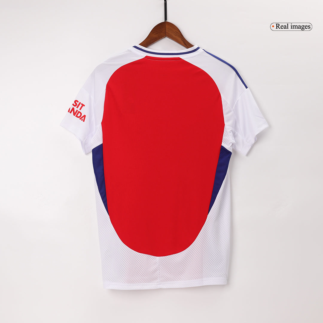 RICE #41 Arsenal Home Soccer Jersey 2024/25 Red