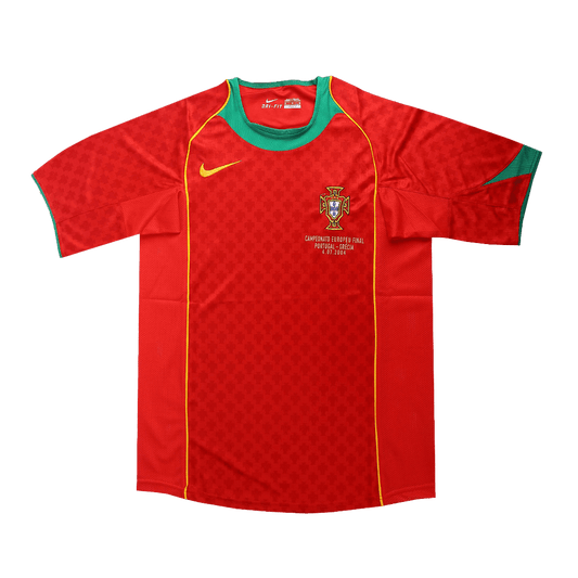 Retro 2004 Portugal Home Soccer Jersey -Euro Final