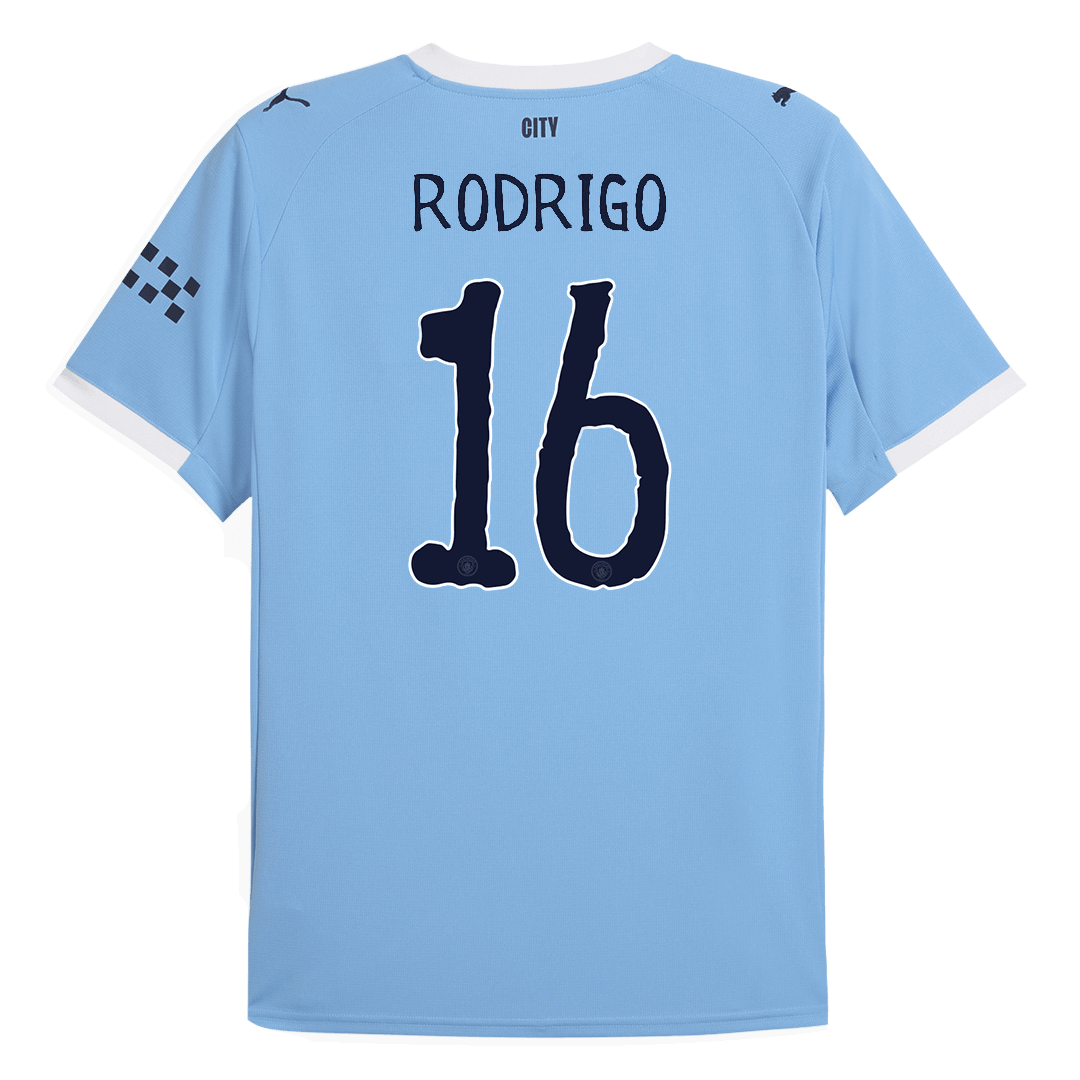 RODRIGO #16 Manchester City Home Soccer Jersey 2025/26 - Club World Cup