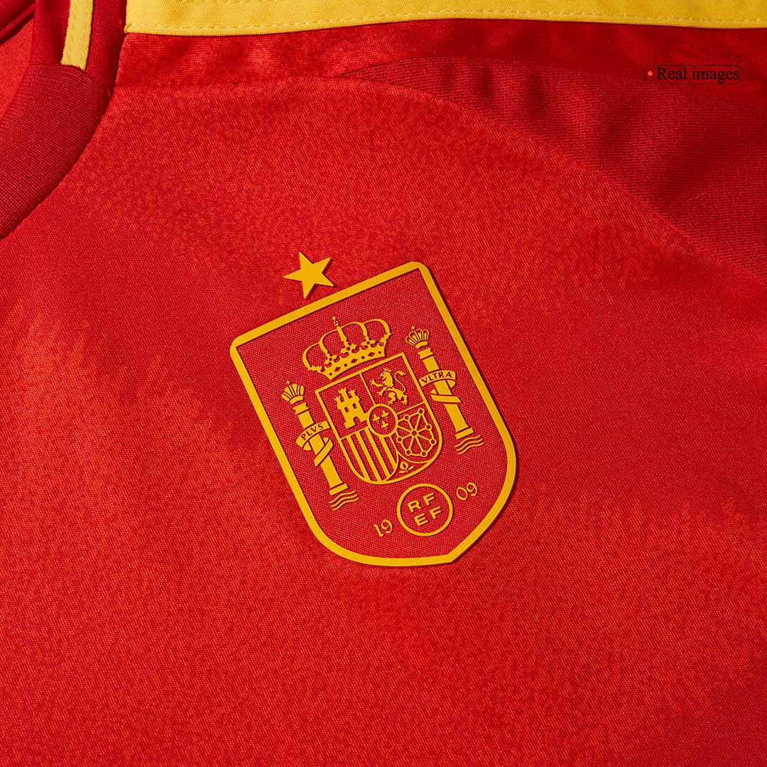 Kid's Spain Home Soccer Jersey Kit(Jersey+Shorts) Euro 2024