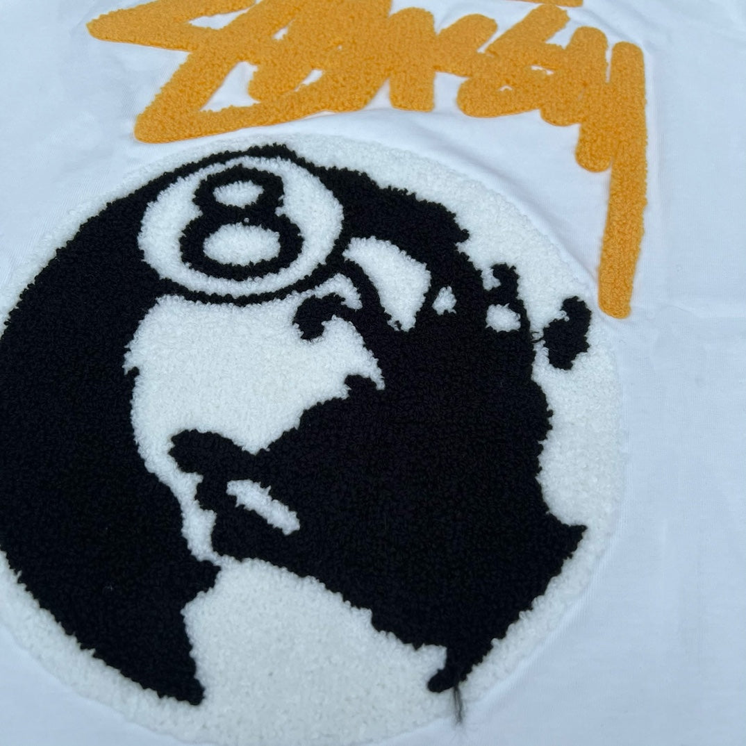 Stussy 8-Ball Globe Graphic T-Shirt - Black