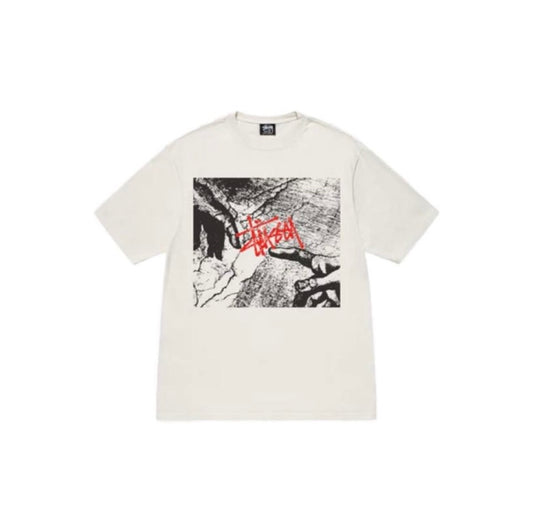 Stussy 'Creation' Hands Graphic T-Shirt - Cream / Off-White