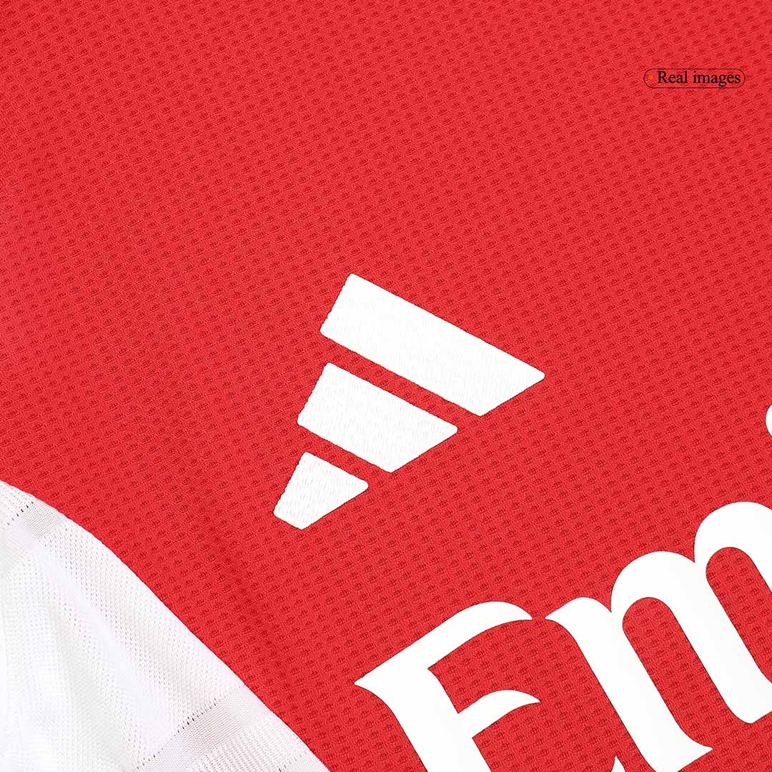 Authentic RICE #41 Arsenal Home Soccer Jersey 2024/25 Red