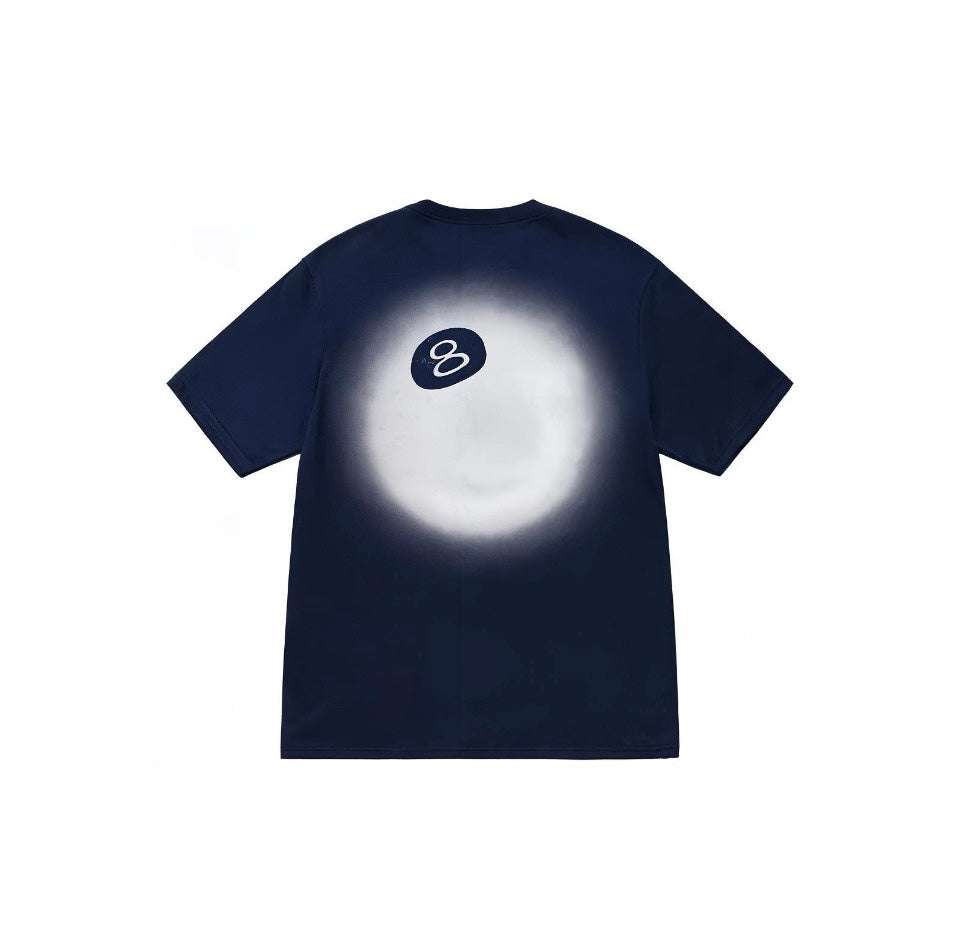 Black Glowing 8-Ball Graphic T-Shirt