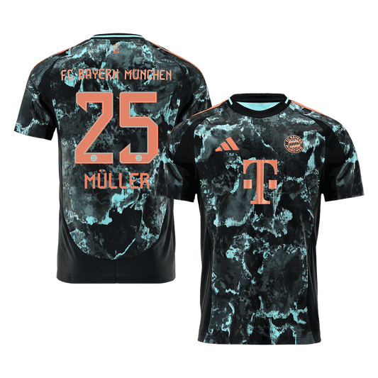 MÜLLER #25 Bayern Munich Away Soccer Jersey 2024/25
