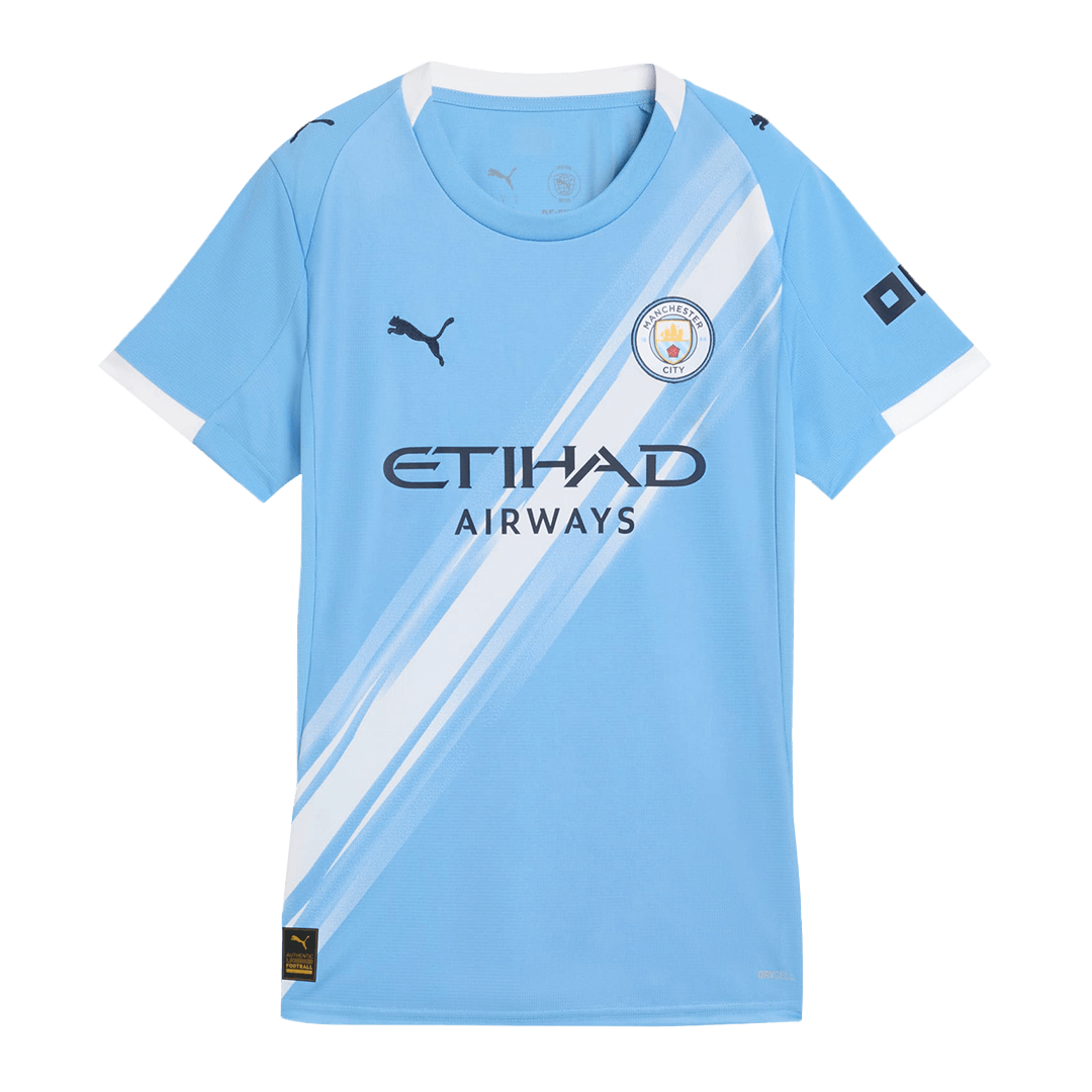 Manchester City Soccer Jersey Home Women's Custom Shirt 2025/26