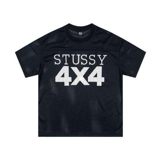 Stussy 4x4 Mesh Jersey T-Shirt Black