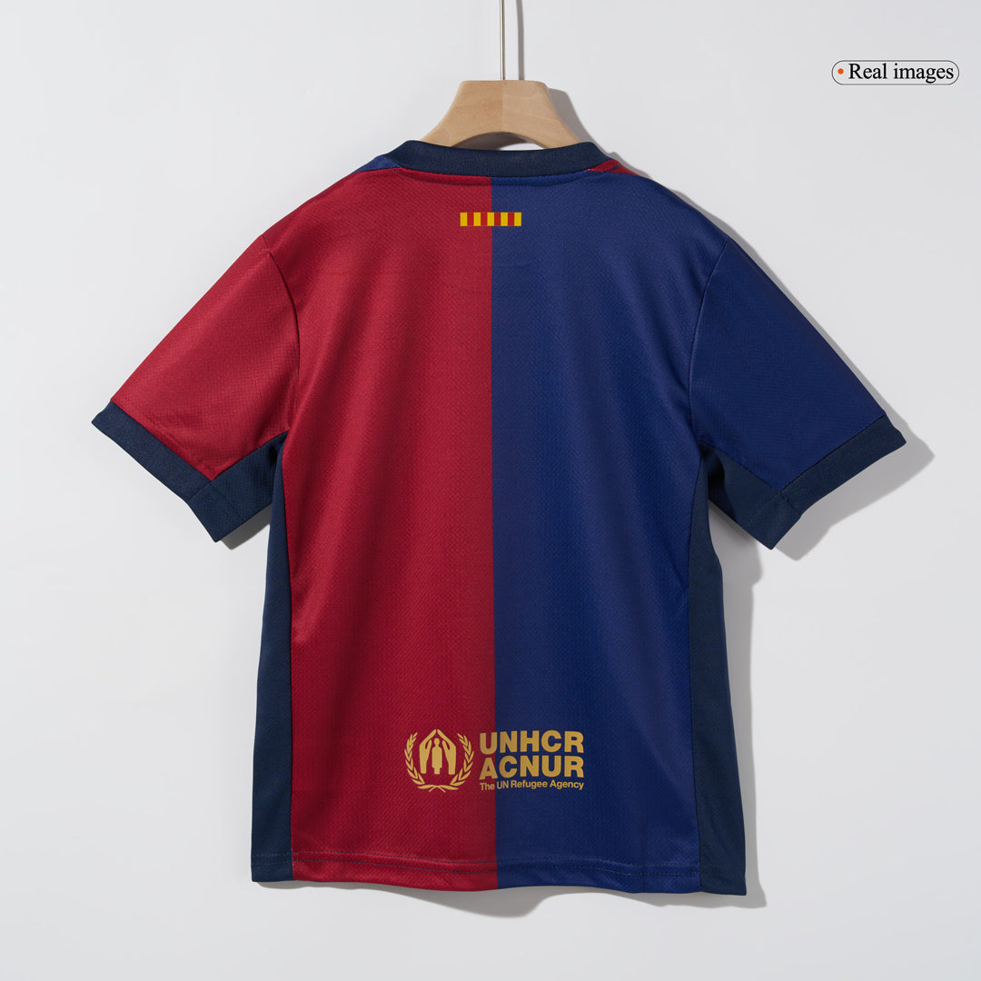 Kids Barcelona Custom Home Soccer Kits 2024/25