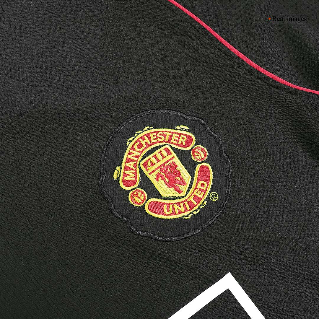 Retro RONALDO #7 2007/08 Manchester United Away Long Sleeve Soccer Jersey