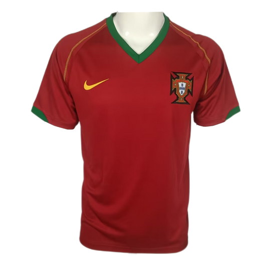 Retro 2006 Portugal Home Soccer Jersey