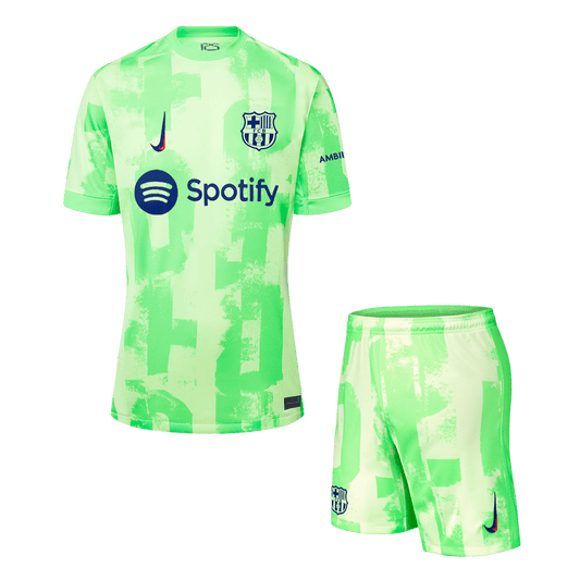 Barcelona Third Away Soccer Jersey Kit(Jersey+Shorts) 2024/25 - UCL
