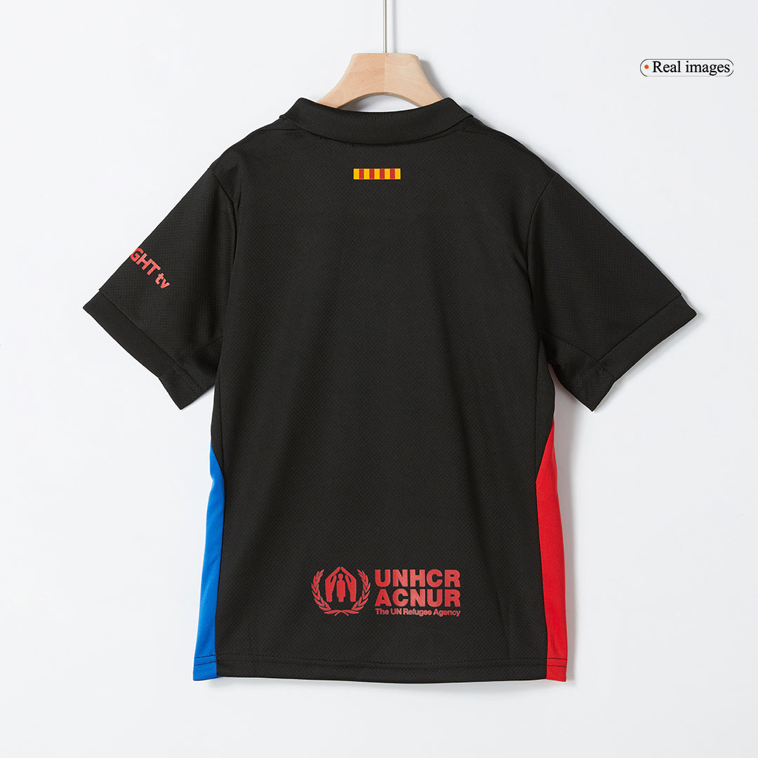Kids Barcelona Custom Away Soccer Kits 2024/25