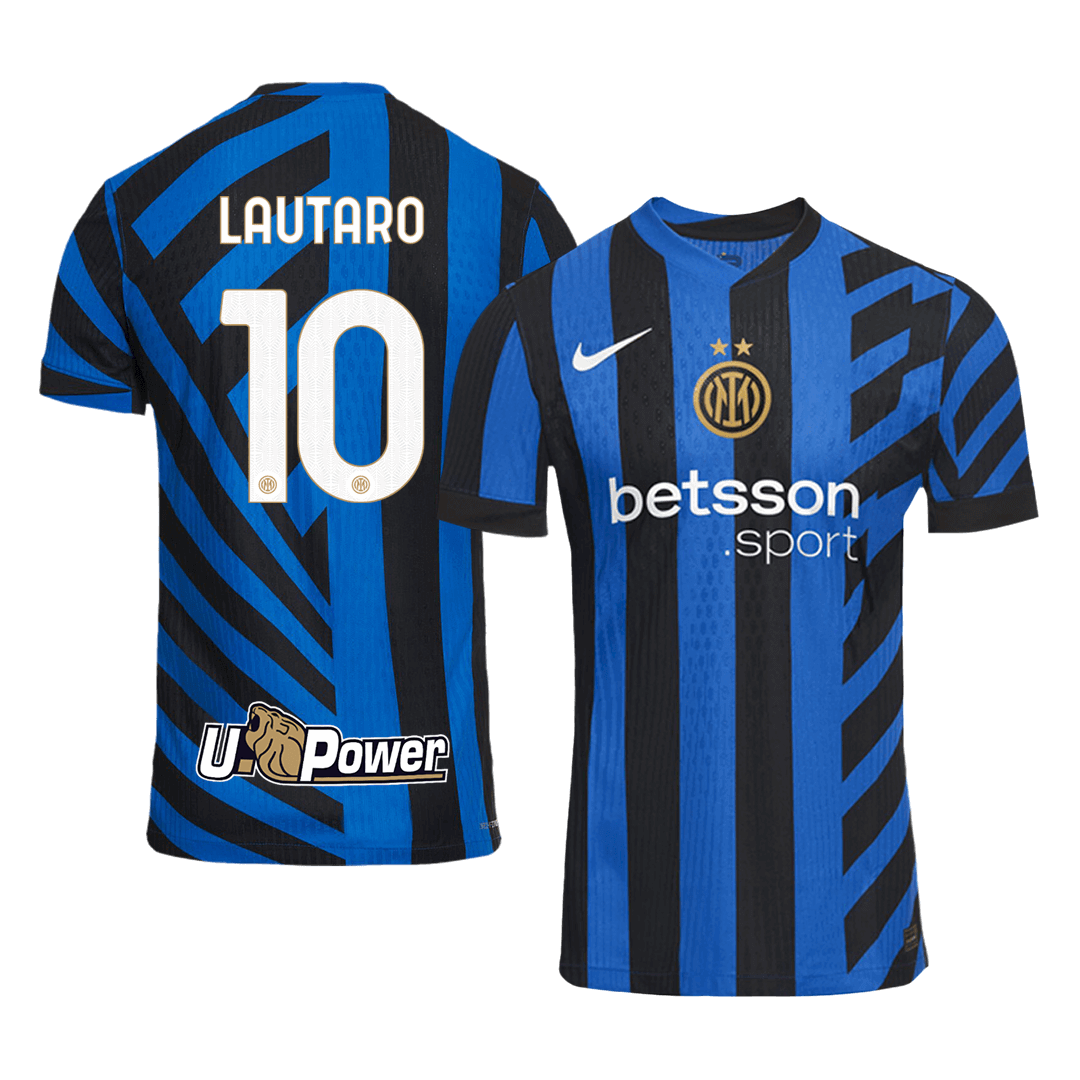 Authentic LAUTARO #10 Soccer Jersey Inter Milan Home Shirt 2024/25