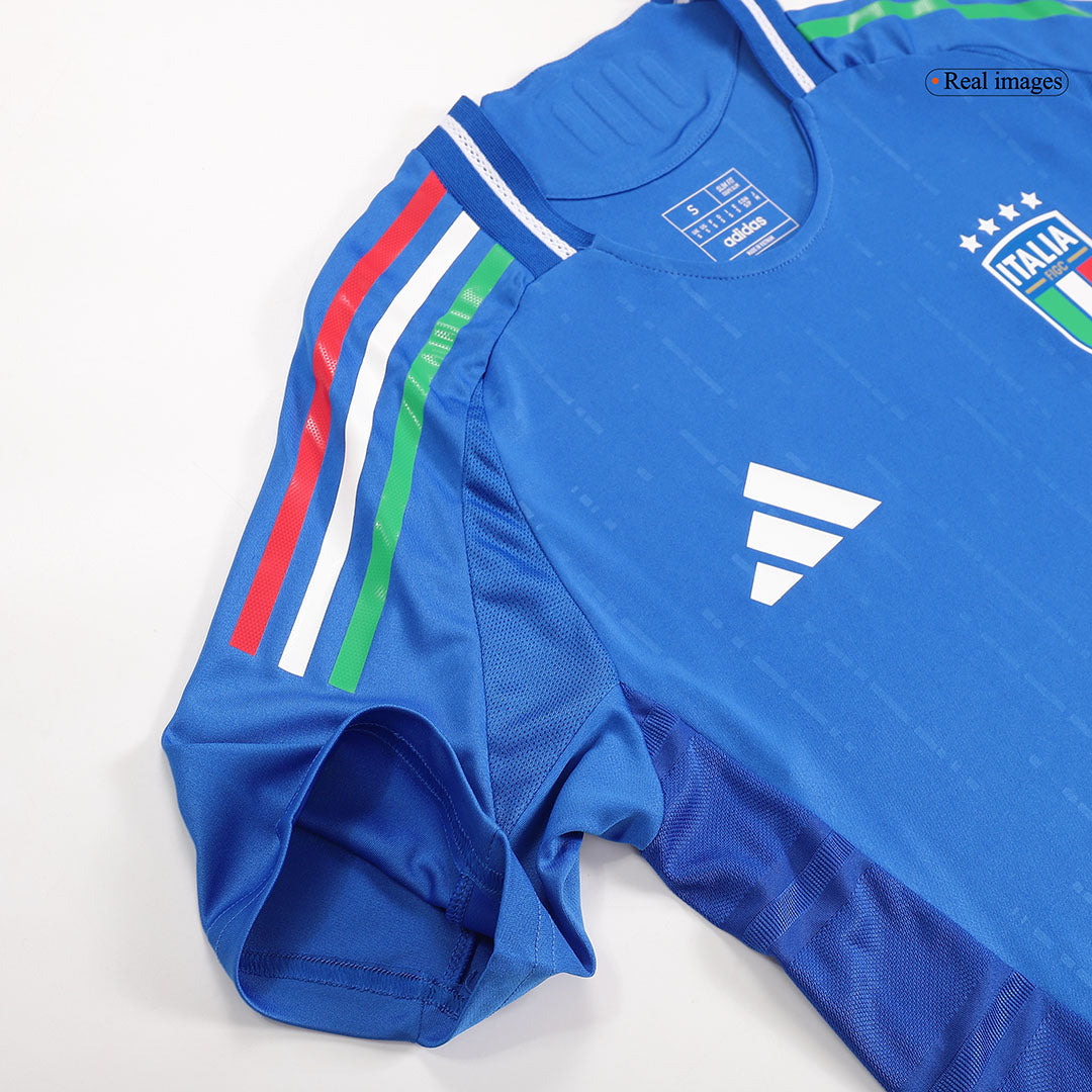 Authentic CHIESA #14 Italy Home Soccer Jersey Euro 2024
