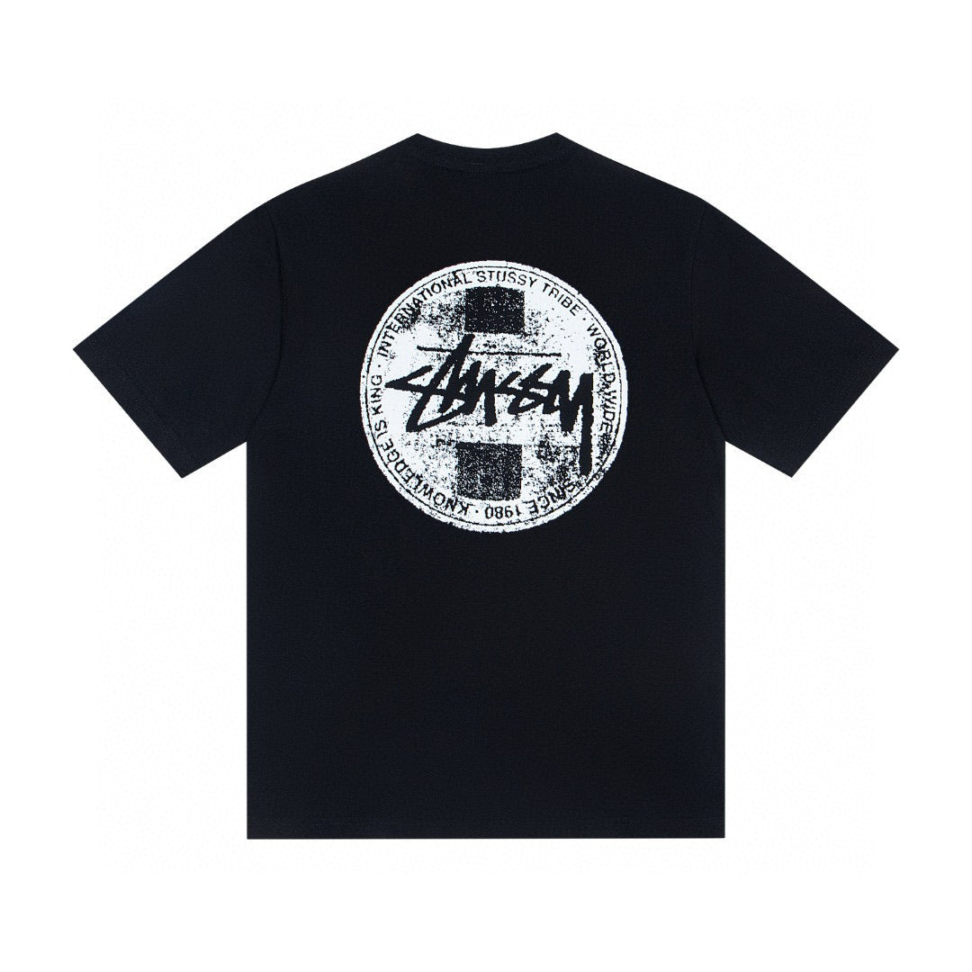 Stussy International Tribe Worldwide Black Graphic T-Shirt