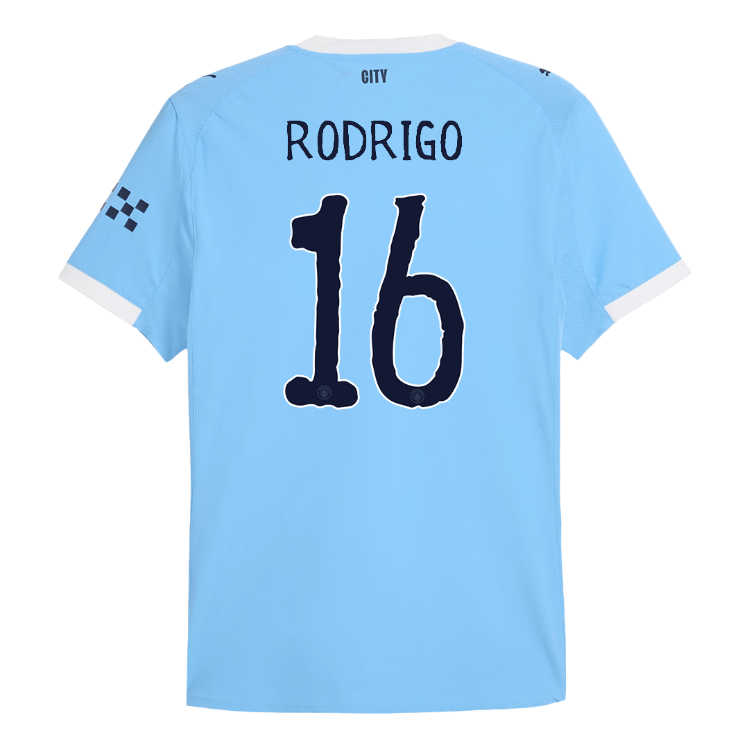 RODRIGO #16 Manchester City Home Authentic Soccer Jersey 2025/26 - Club World Cup