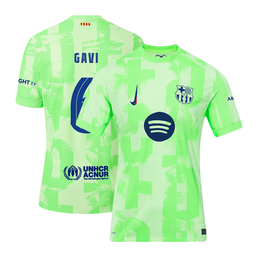Authentic GAVI #6 Barcelona Third Away Soccer Jersey 2024/25  - UCL£¨Spotify Logo Without Text£©