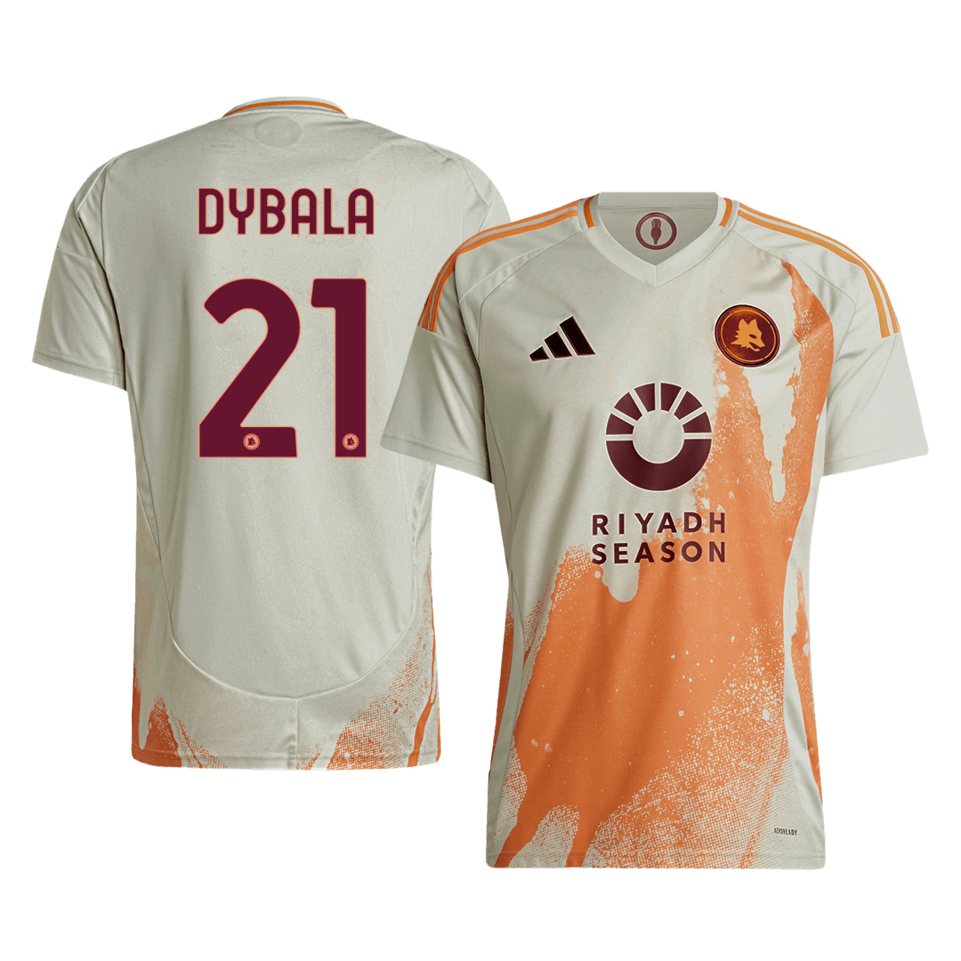 DYBALA #21 Roma Soccer Jersey Away Custom Shirt 2024/25