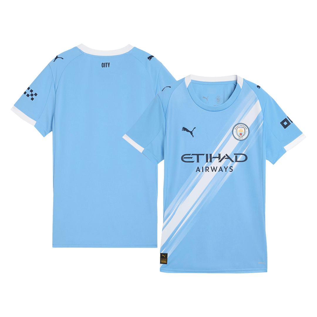 Manchester City Soccer Jersey Home Women's Custom Shirt 2025/26
