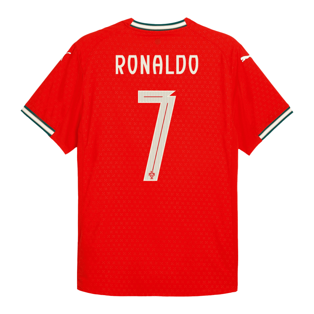 Authentic  RONALDO #7 Portugal Home Soccer Jersey 2025 Red