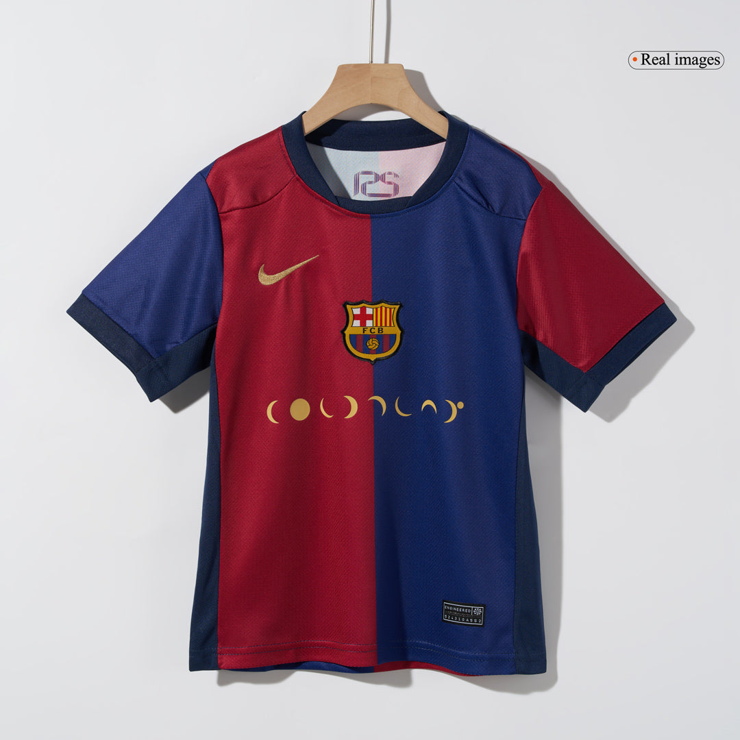 Kids Barcelona Custom Home Soccer Kits 2024/25