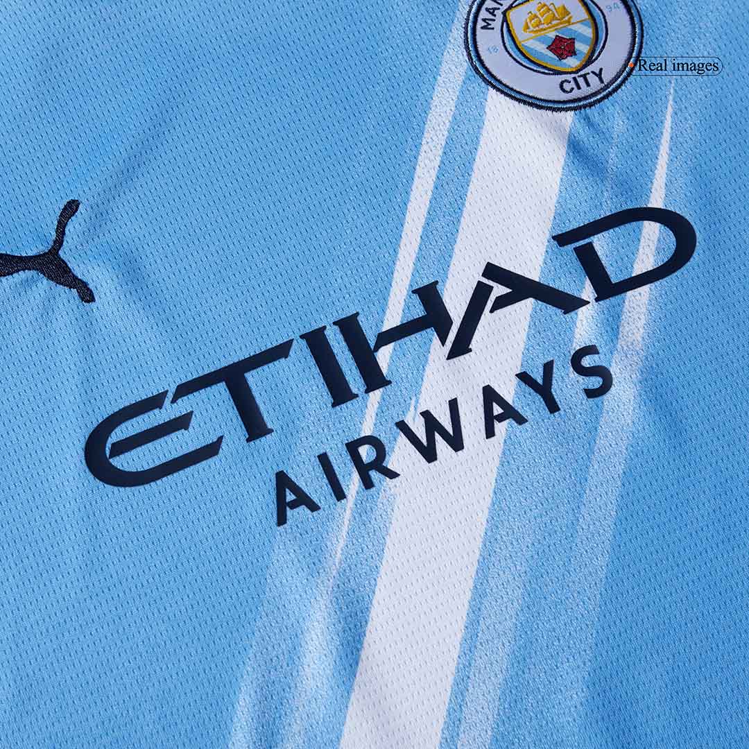Kids Manchester City Custom Home Soccer Kits 2025/26