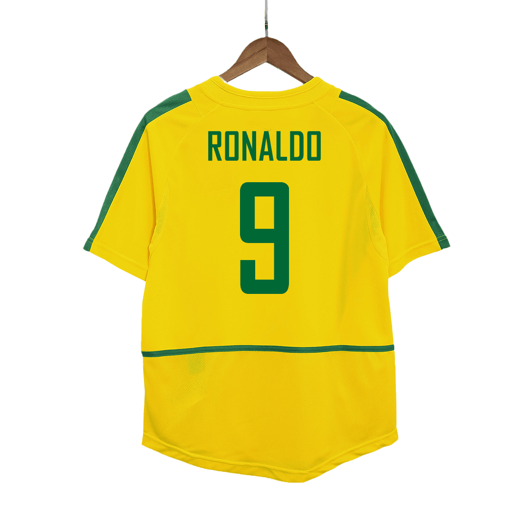 2002 R9 Jersey Retro RONALDO #9 2002/03 Brazil Home Soccer Jersey – Nipponjersey