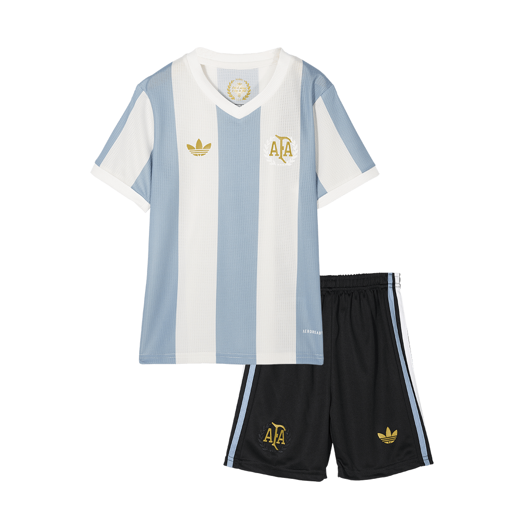 Kid's Argentina Soccer Jersey Kit(Jersey+Shorts) 2024 - 50th Anniversary