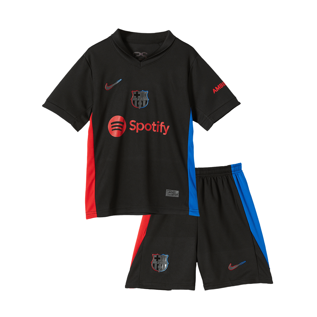 Kids Barcelona Custom Away Soccer Kits 2024/25