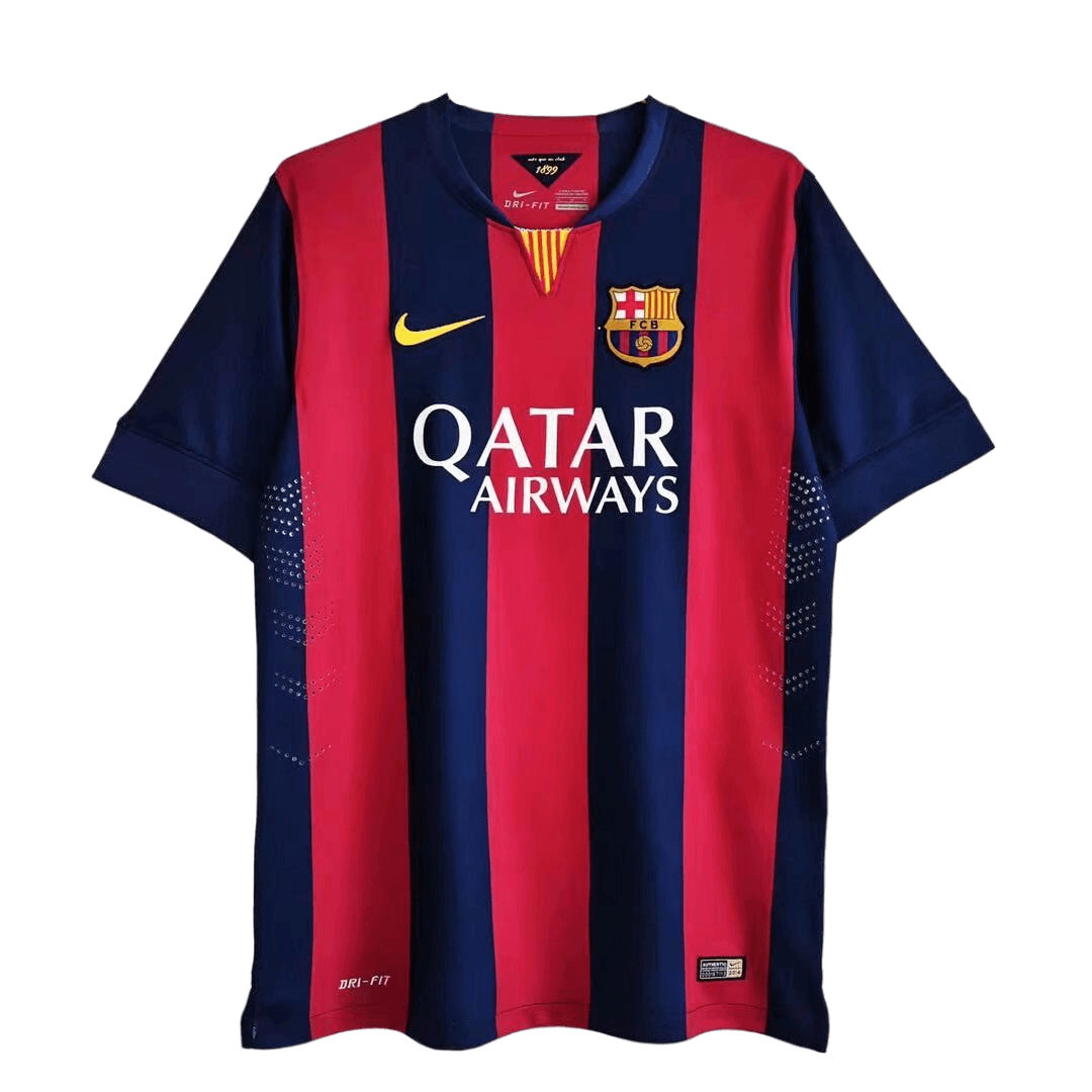 Retro MESSI #10 2014/15 Barcelona Home Soccer Jersey