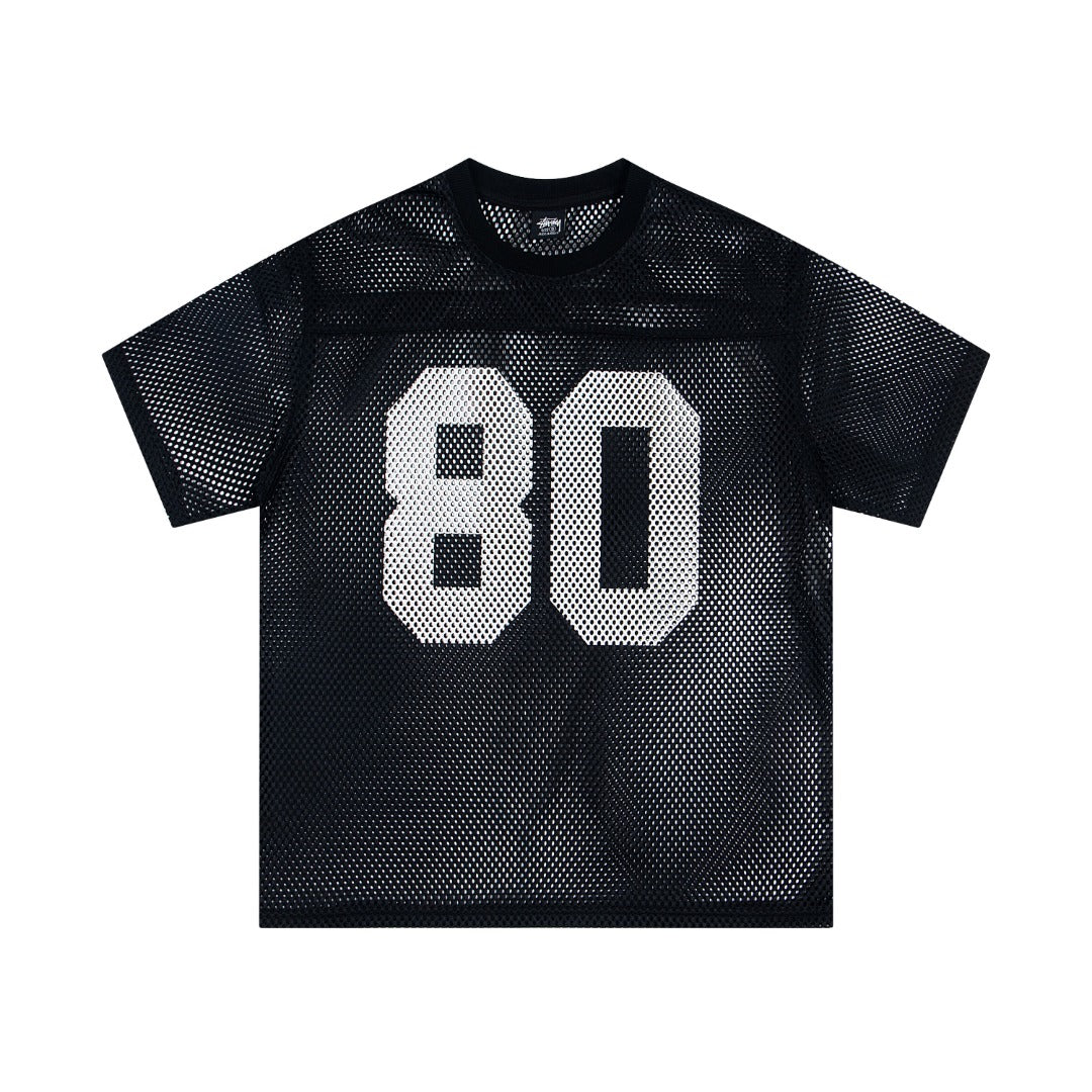 Stussy 80 Mesh Athletic Jersey - Black