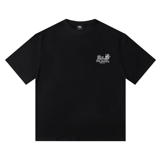Stussy Alba Pool Service T-Shirt - Black