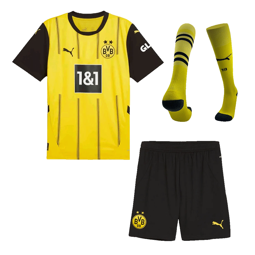 Borussia Dortmund Home Soccer Jersey Kit(Jersey+Shorts+Socks) 2024/25
