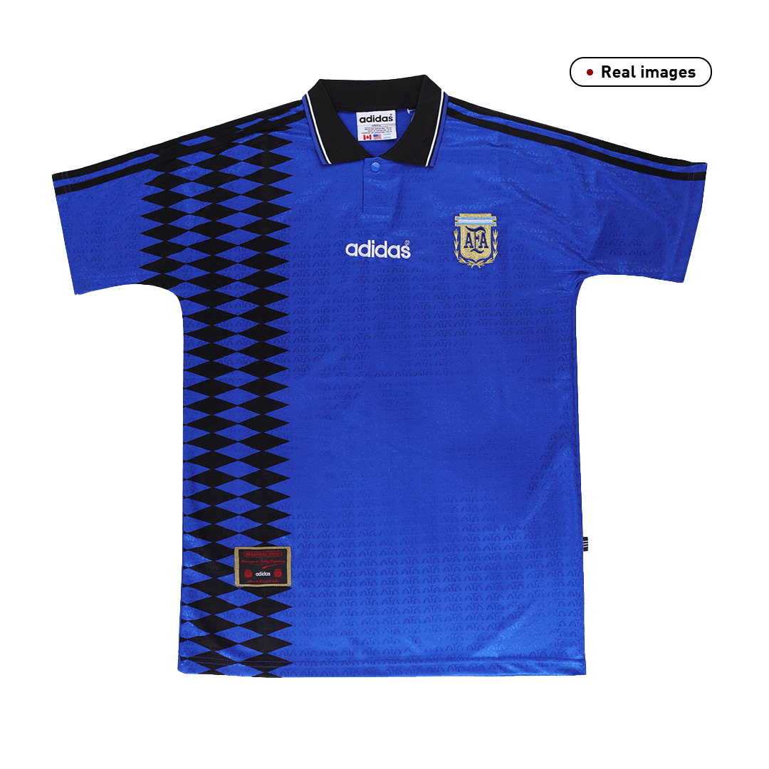 Retro #10 Argentina Away Soccer Jersey Kit(Jersey+Shorts) 1994