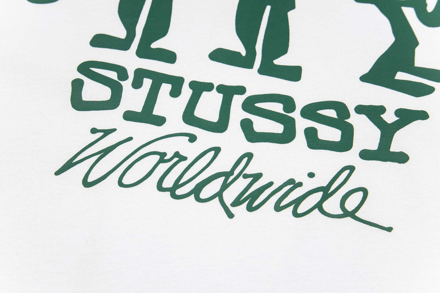 Stussy SP Swirl Logo Short Sleeve T-Shirt - White
