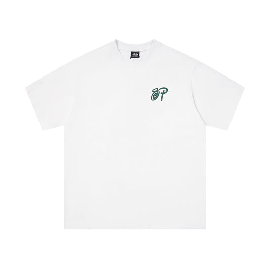 Stussy SP Swirl Logo Short Sleeve T-Shirt - White
