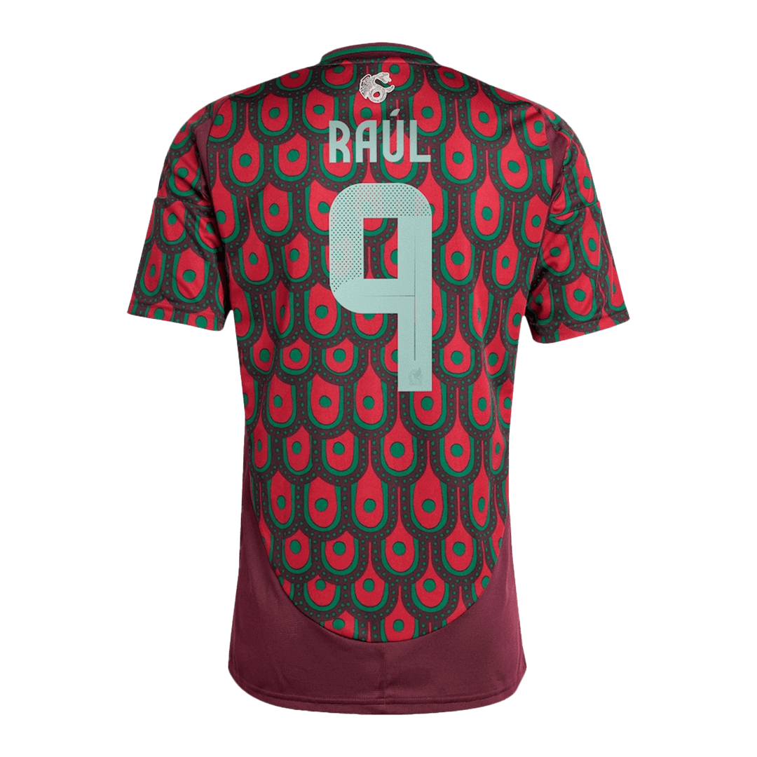 RAUL #9 Mexico Soccer Jersey Home Custom Shirt 2024