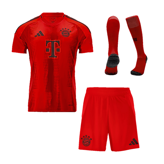 Bayern Munich Home Soccer Jersey Kit(Jersey+Shorts+Socks) 2024/25